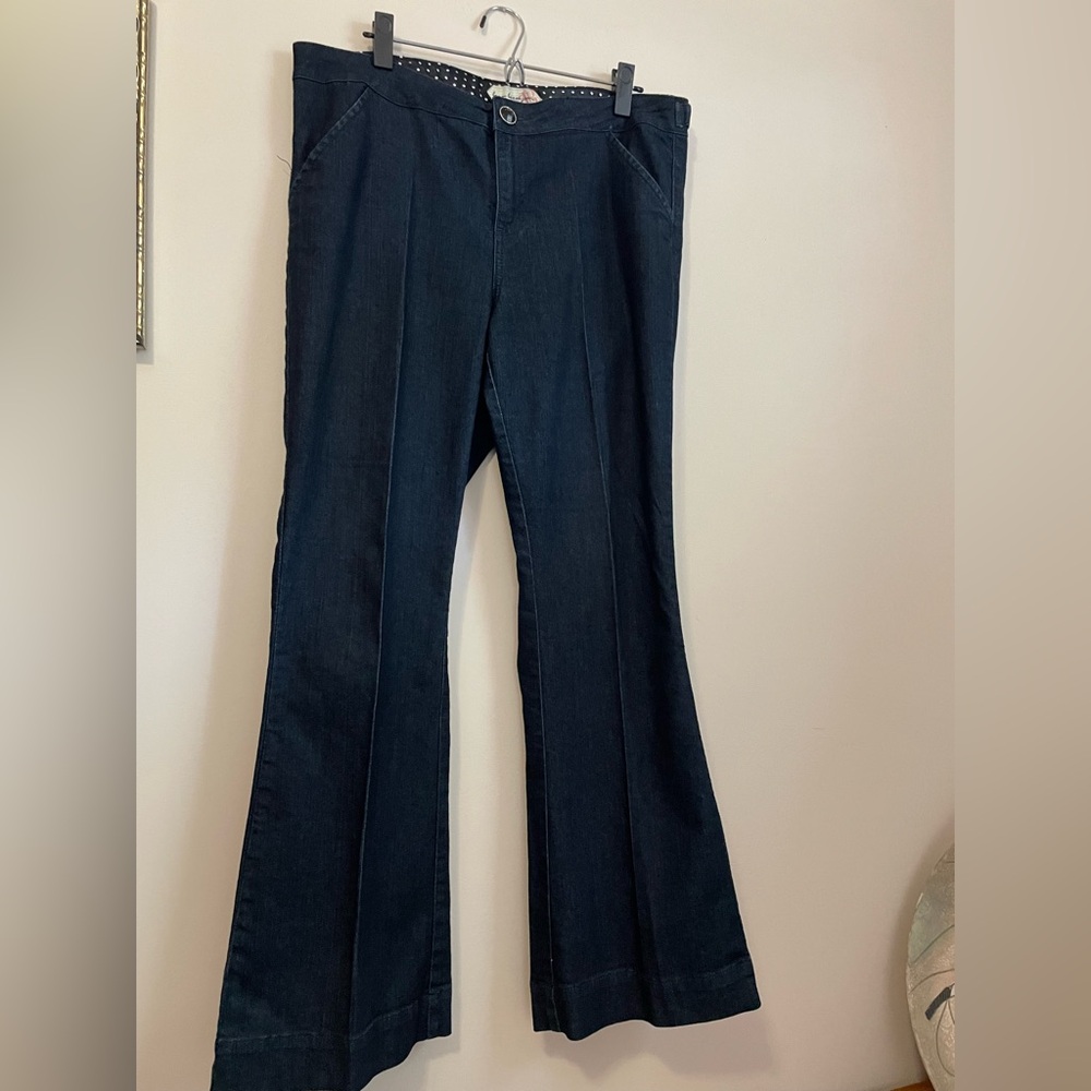 Boom Boom Jeans Women's Dark Blue Boot Cut Jeans